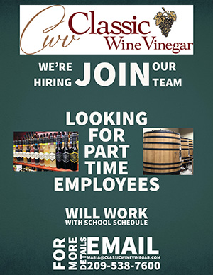 Classic Wine Vinegar Part Time Opportunities