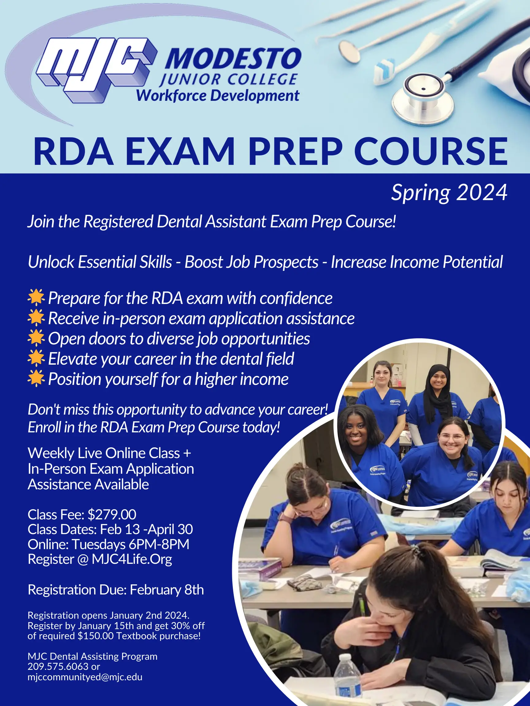 Registered Dental Assistant Exam Preparatory Course