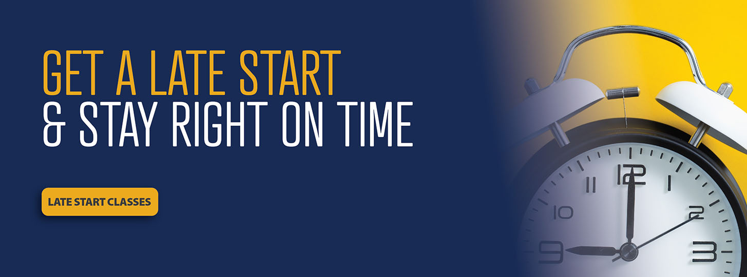 Get a late start and stay right on time - late start classes