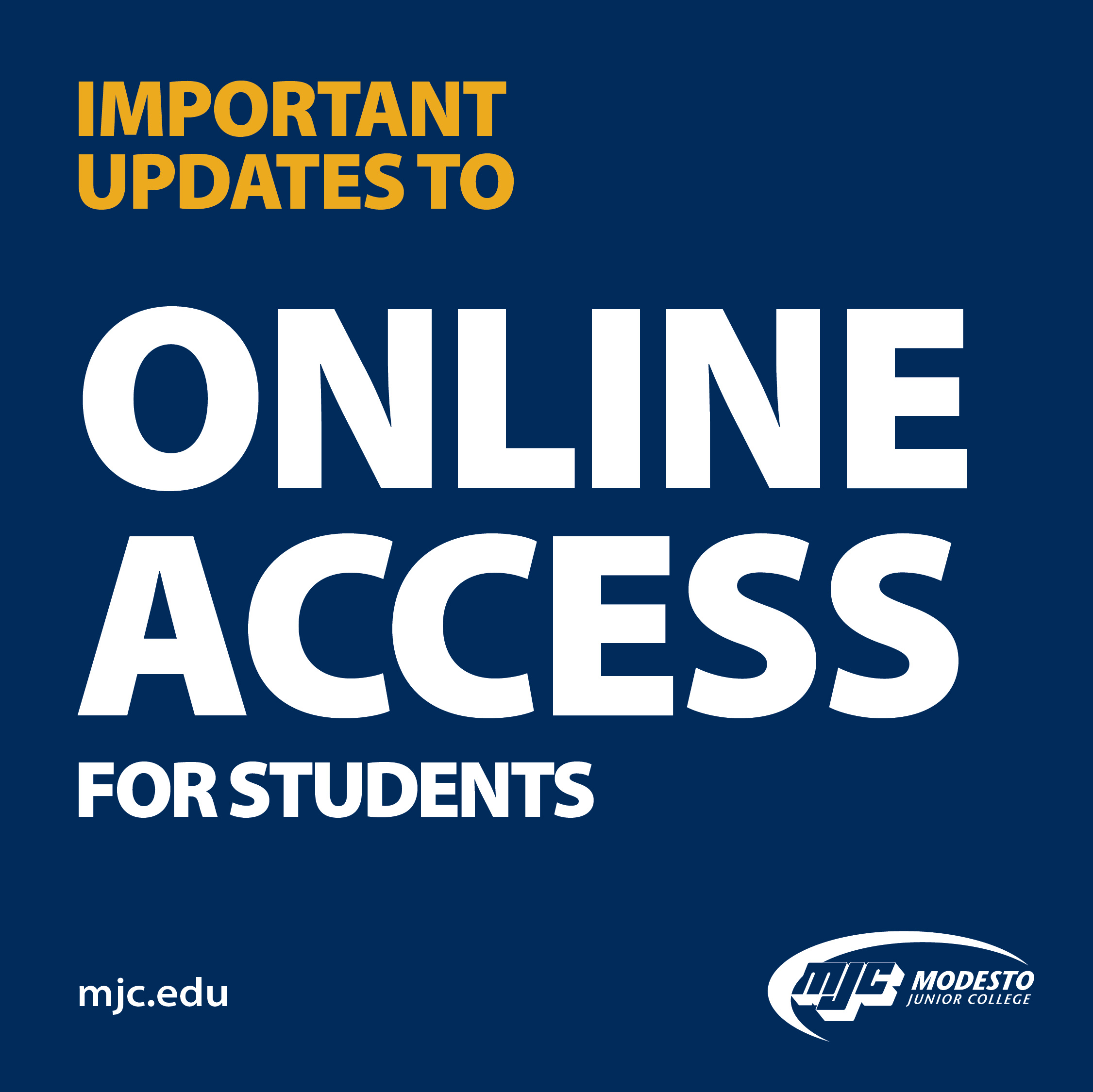 Important Updates to Online Access for Students