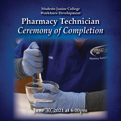Pharmacy Tech Ceremony of Completion, June 30, 2021 at 6pm