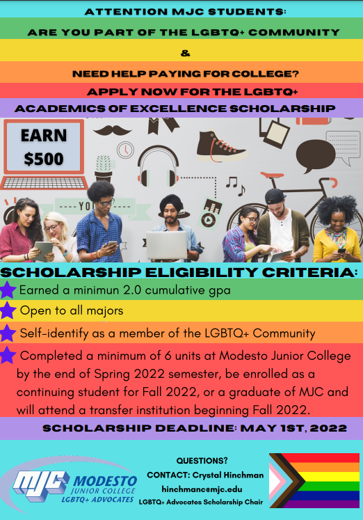 LGBTQ+ Scholarship Flyer