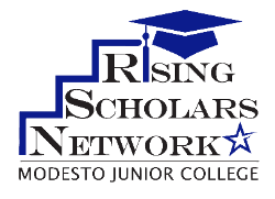 image with text "Rising Scholars Network"